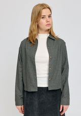 Flannel Shirt anthracite mel.