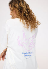 offwhite dove blue print