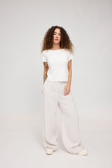 Mandy ist 1,68 und trägt Größe S