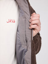 Padded Teddy-Fleece Jacket chocolate/warm mud