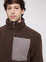 Padded Teddy-Fleece Jacket chocolate/warm mud