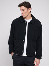 Bonded Teddy-Fleece Jacket black