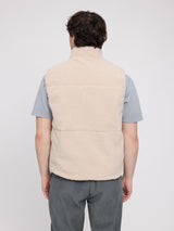 Padded Teddy-Fleece Vest natural/light bottle