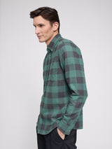Checked Flannel Shirt bottle/black mel.