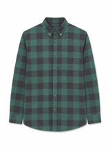 Checked Flannel Shirt bottle/black mel.