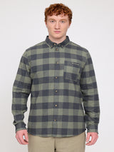 Checked Flannel Shirt mushroom/black mel.
