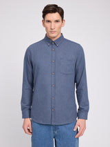 Melange Flannel Shirt indigo mel.