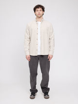 Melange Flannel Shirt sandy olive mel.