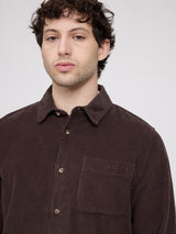 Pocket Corduroy Shirt black coffee