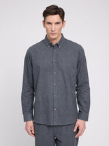 Flannel Shirt anthracite mel.