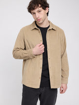 Wide Corduroy Shirt sandy olive