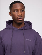 Back Print Hoodie sweet grape/mountains