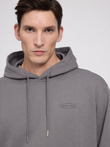 Back Print Hoodie warm mud/records