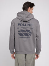 Back Print Hoodie warm mud/records