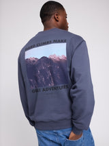 Back Print Sweatshirt dusk/adventures