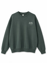 Back Print Sweatshirt forest/eat well