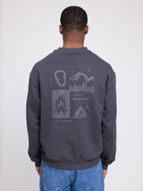 Back Print Sweatshirt obsidian/wander