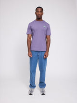 Chest Print T-Shirt light grape