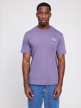 Chest Print T-Shirt light grape