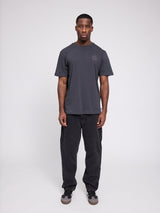 Chest Print T-Shirt obsidian