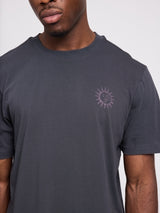 Chest Print T-Shirt obsidian