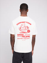 Back Print Theme T-Shirt offwhite/falafel