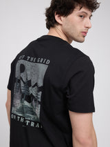 Back Print T-Shirt black/off the grid