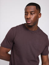 Back Print T-Shirt black coffee/wander