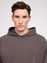 Genderless Natural Dye Hoodie natural dye black coffee