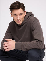 Genderless Natural Dye Hoodie natural dye black coffee