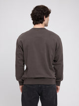 Genderless Natural Dye Sweatshirt natural dye black coffee