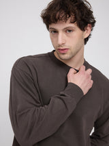 Genderless Natural Dye Sweatshirt natural dye black coffee