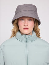 Waves Quilt Padded Bucket Hat warm mud