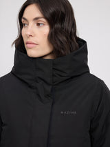 Functional Padded Long Coat black