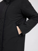 Functional Padded Long Coat black