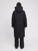 Functional Padded Long Coat black