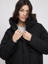 Functional Padded Long Coat black
