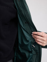 Waves Quilt Puffer Coat forest
