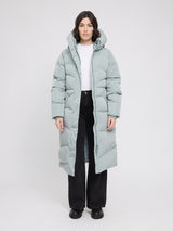 Waves Quilt Puffer Coat ice green