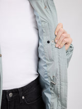 Waves Quilt Puffer Coat ice green