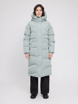 Waves Quilt Puffer Coat ice green