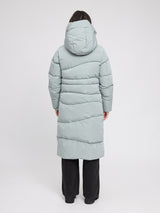 Waves Quilt Puffer Coat ice green
