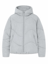 Waves Quilt Short Puffer Jacket ice green