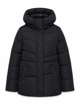 Waves Quilt Puffer Jacket black