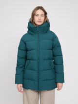 Basic Mid Length Puffer Jacket deep teal