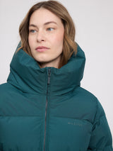 Basic Mid Length Puffer Jacket deep teal
