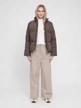 Loose Fit Puffer Jacket mokka