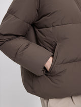 Loose Fit Puffer Jacket mokka