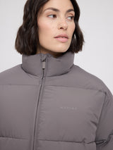 Loose Fit Puffer Jacket warm mud