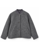 Vegan Wool Bomber anthracite mel.
